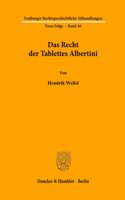 Das Recht Der Tablettes Albertini