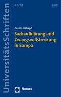 Sachaufklarung Und Zwangsvollstreckung in Europa