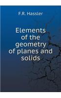 Elements of the geometry of planes and solids: (English)