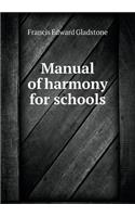 Manual of Harmony for Schools