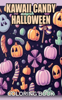 Kawaii Candy Halloween Coloring Book