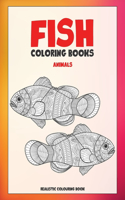 Coloring Books Animals - Realistic Colouring Book - Fish