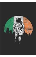 Ireland - Astronaut Moon: Graph Ruled Notebook - Journal for Ireland Flag Irish Pride