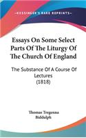 Essays On Some Select Parts Of The Liturgy Of The Church Of England