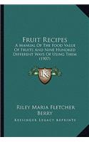 Fruit Recipes