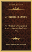 Apologetique De Tertulien
