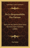 De La Responsabilite Des Patrons