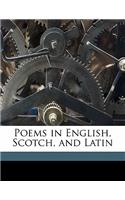 Poems in English, Scotch, and Latin