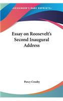 Essay on Roosevelt's Second Inaugural Address