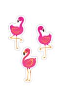 Simply Stylish Tropical Flamingos Cutouts