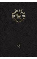 Monogram Leo Journal: Blank Diary Journal Log Notebook(74 Monogram Black 365 Lined)
