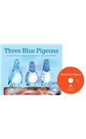 Three Blue Pigeons