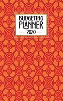 Budgeting Planner: Bold Orange and Red Aboriginal Tribal Print - Easy to Use - Daily Weekly Monthly Calendar Expense Tracker - Budget Planner - Monthly BIlls - Financi