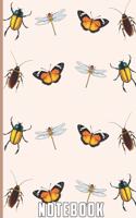 Notebook: Cool Bugs Composition Notebook for school, work, or home! Keep your notes organized and your favorite fauna on ... (Insect Lovers Composition Notebo
