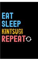 Eat, Sleep, kintsugi, Repeat Notebook - kintsugi Funny Gift