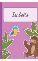 Isabella: Personalized Name Notebook for Girls - Custemized 110 Dot Grid Pages - Custom Journal as a Gift for your Daughter or Wife -School or Christmas or Bi