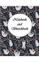 Sloth Notebook and Sketchbook