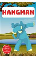 Hangman: A Classic Word Game Activity Book Dabbing Elephant Edition - For Kids and Adults - Novelty Themed Gifts - Travel Size