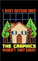 I Went Outside Once The Graphics Weren't That Great: Graphics Weren't That Great Outside 2020 Pocket Sized Weekly Planner & Gratitude Journal (53 Pages, 5" x 8") - Blank Sections For Notes & To Do List