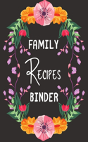 Family Recipes Binder