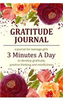 Gratitude Journal for Teenage Girls