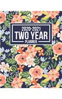 2020-2021 Two Year Planner: 24 Month Yearly Planner Monthly Calendar View with Daily Organizer, Phone Book and To Do Lists V1