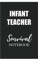 Infant Teacher Survival Notebook: Small Undated Weekly Planner for Work and Personal Everyday Use Habit Tracker Password Logbook Music Review Playlist Diary Journal