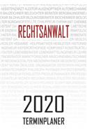 Rechtsanwalt - 2020 Terminplaner