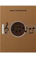 Guitar Tab Notebook: Acoustic Guitar with Musical Notes Tablature Manuscript Paper - Blank Sheet Music For Guitar With Chord Boxes, Staff, TAB and Lyric For Guitar Playe