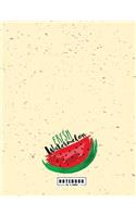 Fresh watermelon notebook