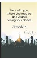 He is with you, where you may be; and Allah is seeing your deeds ? Al-hadid4