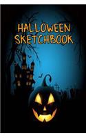 Halloween Sketchbook: Kids Halloween Sketchbook 6" x 9" 60 Pages Of Sketch Paper, Draw Your Own Pumpkins, Witch, Ghosts, Zombies Etc