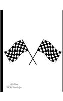 Lets Race Till The Finish Line: fast cars/sports cars/vintage cars sketch book with 100 pages size 7.44 x 9.69