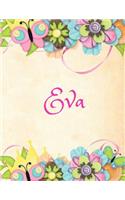 Eva: Personalized Name Journal Composition Notebook