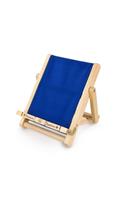 Bookchair Deckchair Large Blue (Wooden Bookholder)