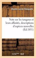 Note Sur Les Tangaras Et Leurs Affinités, Descriptions d'Espèces Nouvelles