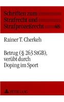 Betrug (§ 263 Stgb), Veruebt Durch Doping Im Sport