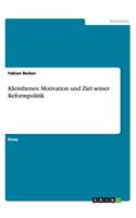 Kleisthenes: Motivation und Ziel seiner Reformpolitik(German)