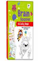 Brain Booster Activity Book for Kids Toddlers and Children 3+ Years: 96 Pages Preschool Educational Writing Practice, Pencil Control, Tracing, Maths and Brain Boosting Fun â€“ Reusable Early Learning Book