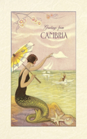 Vintage Lined Notebook Greetings from Cambria