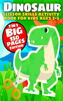 Dinosaur Scissor Skills Activity Book for Kids ages 3-5
