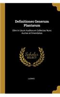 Definitiones Generum Plantarum