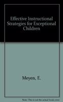 Effective Instructional Strategies for Exceptional Children