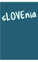 Slovenia: Cute Dot Grid Journal in Blue for Planning and Journaling Your Travels