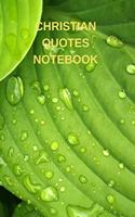 Christian Quotes Notebook