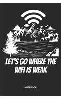 Let's Go Where The Wifi Is Weak Notebook