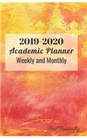 2019-2020 Academic Planner Weekly and Monthly Red Butterfly