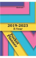 2019-2023 5-Year Pocket Planner Abstract 6x9