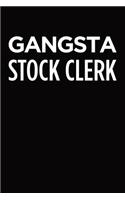 Gangsta stock clerk: Blank lined novelty office humor themed notebook to write in: With a practical and versatile wide rule interior
