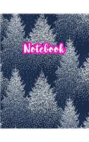 Notebook: Cute Blank Lined Journal Large 8.5 x 11 Matte Cover Design with Ruled White Paper Interior (Perfect for School Notes, Girls and Boys Diary, Kids Wri